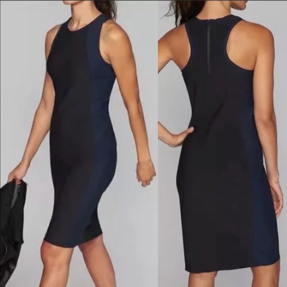 ATHLETA En Route Dress Navy-Black